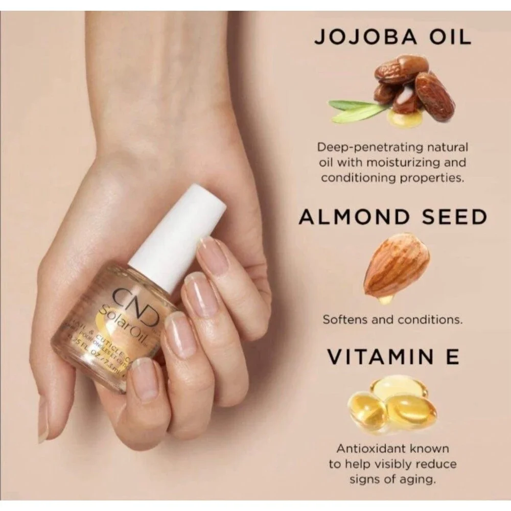 2 x CND SolarOil Nail & Cuticle Care 0.25floz